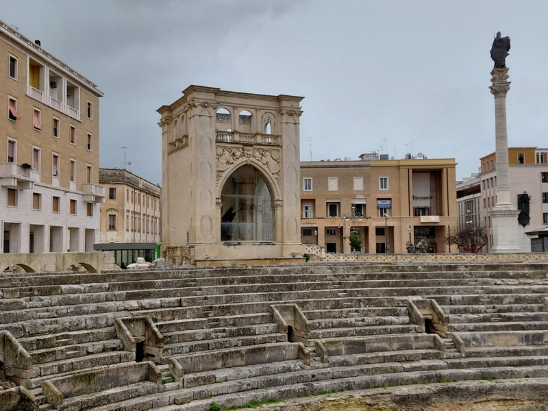 Roman Amphitheater of Lecce located in Piazza Sant'Oronzo